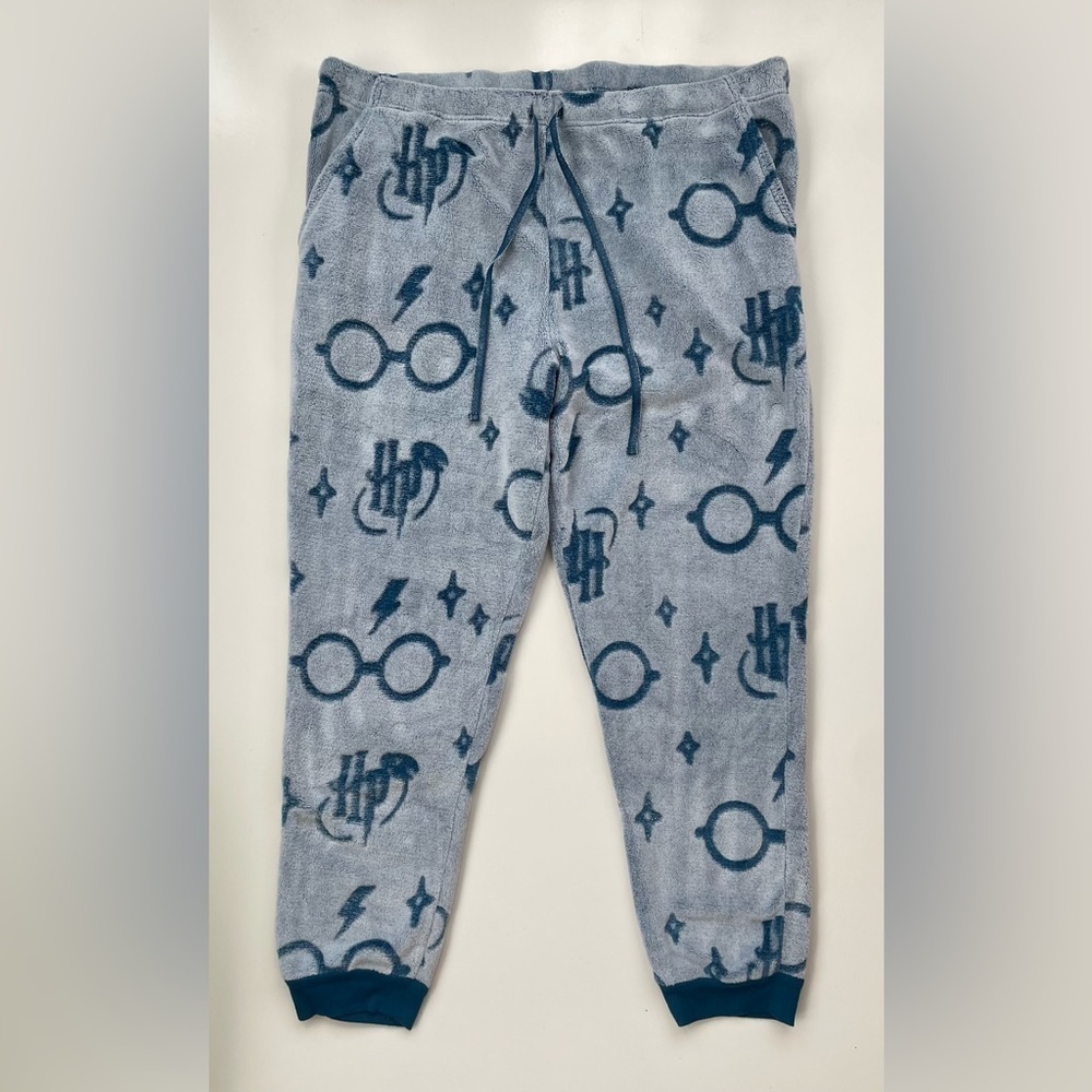 Wizarding World of Harry Potter Women's Fleece Pajama Set Turquoise SIZE XXL - Picture 7 of 14